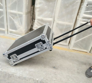 چین Customized Aluminum Trolley Flight Case Plywood Road Case with Small Wheels تامین کننده