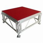 Portable Waterproof Acrylic / Plywood Temporary Stage Platforms Heavy Loading Adjustable Height