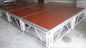 Red 3 - Level Plywood Aluminum Stage Platform With Anti - Slip Board تامین کننده