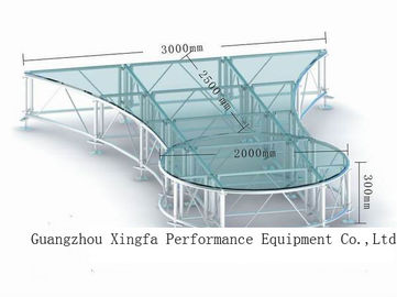 چین سفارشی ضد ضد لغزش ضد آب اکریلیک Glass Stage Platforms ضد آب کارخانه