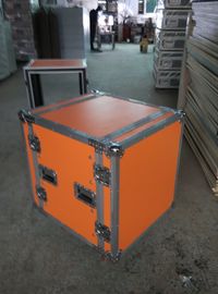 جعبه ابزار آلومینیومی تخته سه لا نارنجی 2 در یک با 4 "قوی چرخ PVC